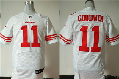 Nike 49ers #11 Marquise Goodwin White Men's Stitched NFL Elite Jersey