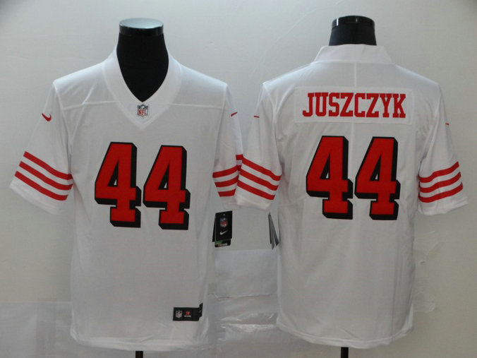 Nike 49ers 44 Kyle Juszczyk White Color Rush Vapor Untouchable Limited Jersey