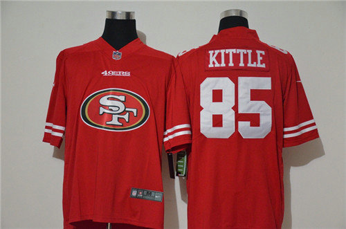 Nike 49ers 85 George Kittle Red Vapor Untouchable Limited Jersey