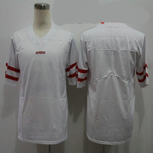Nike 49ers Blank White Vapor Untouchable Limited Jersey