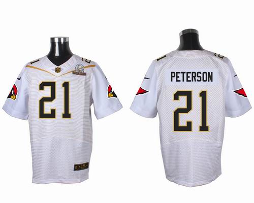 Nike Arizona Cardinals #21 Patrick Peterson White 2016 Pro Bowl Elite Jersey