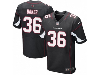 Nike Arizona Cardinals #36 Budda Baker Elite Black Jersey
