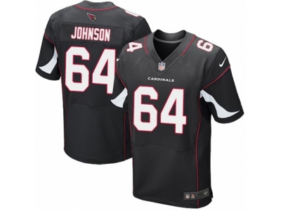 Nike Arizona Cardinals #64 Dorian Johnson Elite Black Jersey