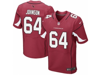 Nike Arizona Cardinals #64 Dorian Johnson Elite Red Jersey