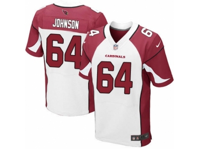 Nike Arizona Cardinals #64 Dorian Johnson Elite White Jersey