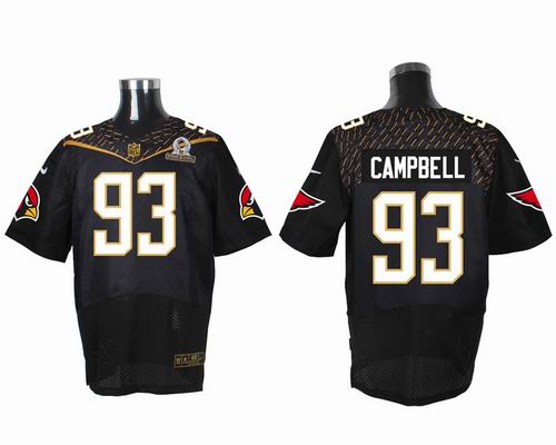 Nike Arizona Cardinals #93 Calais Campbell black 2016 Pro Bowl Elite Jersey