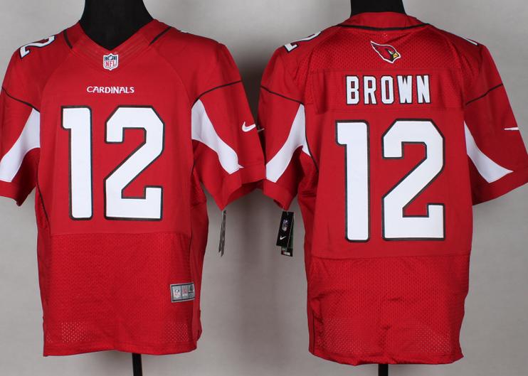 Nike Arizona Cardinals 12 John Brown Red Elite NFL Jersey
