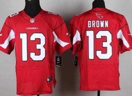 Nike Arizona Cardinals 13 Jaron Brown Red Team Color Stitched NFL Elite Jersey