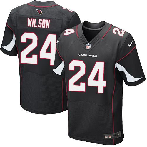 Nike Arizona Cardinals 24 Adrian Wilson Black Alternate NFL Elite Jersey
