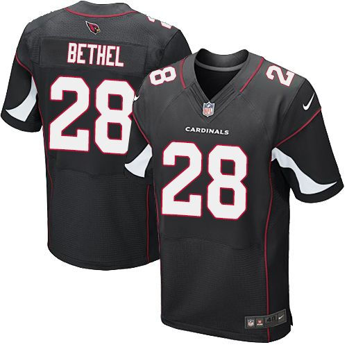 Nike Arizona Cardinals 28 Justin Bethel Black Alternate NFL Elite Jersey