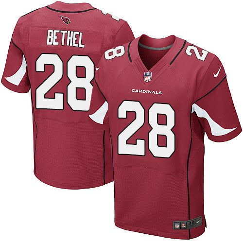 Nike Arizona Cardinals 28 Justin Bethel Red Team Color NFL Elite Jersey