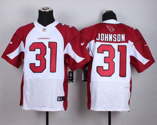 Nike Arizona Cardinals 31 David Johnson White NFL Elite Jersey