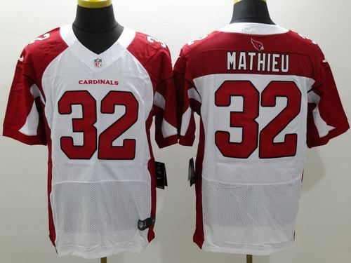 Nike Arizona Cardinals 32 Tyrann Mathieu White NFL Elite Jersey