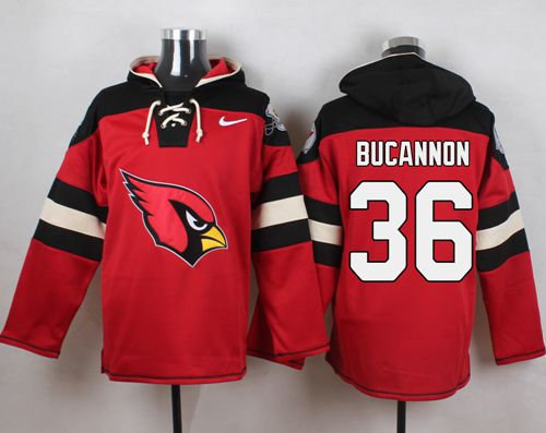 Nike Arizona Cardinals 36 Deone Bucannon Red Player Pullover NFL Hoodie