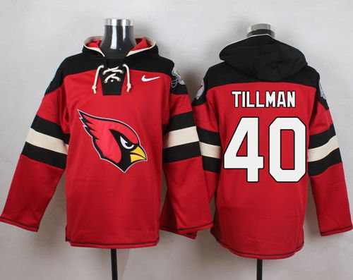 Nike Arizona Cardinals 40 Pat Tillman Red Player Pullover NFL Hoodie