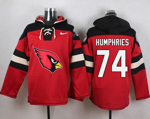 Nike Arizona Cardinals 74 D.J. Humphries Red Player Pullover NFL Hoodie