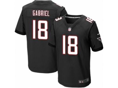 Nike Atlanta Falcons #18 Taylor Gabriel Elite Black Jersey