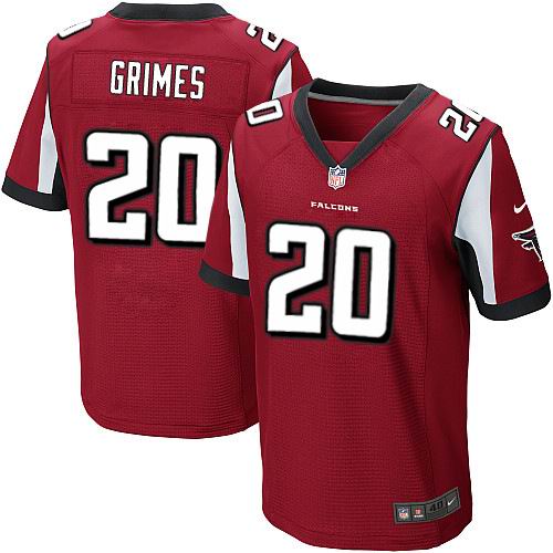 Nike Atlanta Falcons #20 Brent Grimes Elite Red Jersey