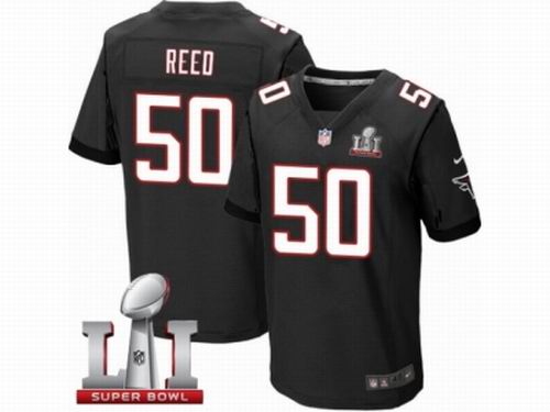 Nike Atlanta Falcons #50 Brooks Reed Elite Black Super Bowl LI 51 Jersey
