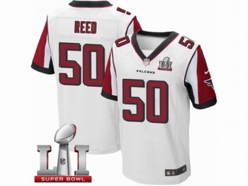 Nike Atlanta Falcons #50 Brooks Reed Elite White Super Bowl LI 51 Jersey