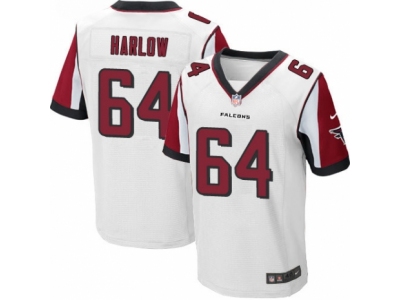 Nike Atlanta Falcons #64 Sean Harlow Elite White Jersey