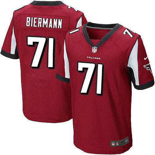 Nike Atlanta Falcons #71 Kroy Biermann Elite Red Jersey