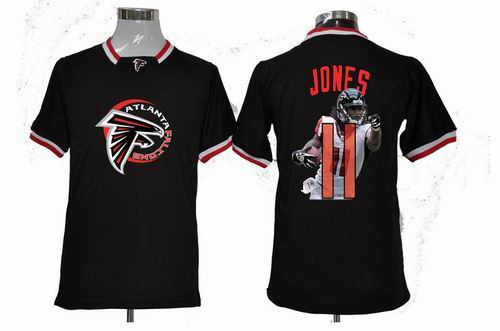 Nike Atlanta Falcons 11# Julio Jones black Portrait Fashion Game Jersey
