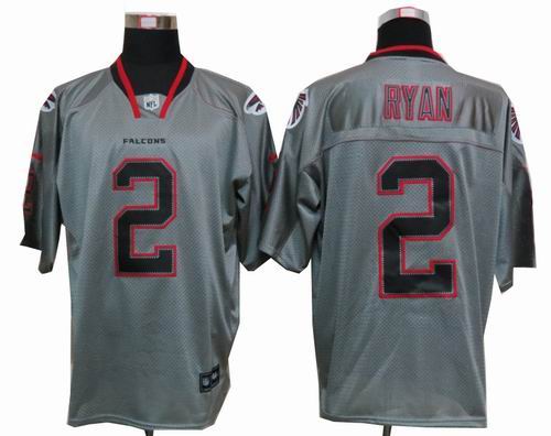 Nike Atlanta Falcons 2# Matt Ryan Lights Out grey elite Jersey