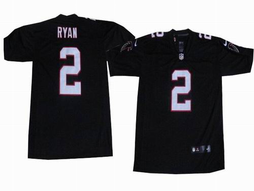 Nike Atlanta Falcons 2# Matt Ryan black elite Jerseys