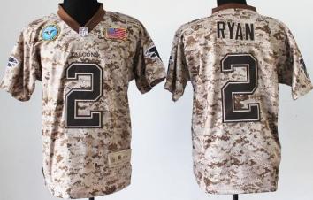 Nike Atlanta Falcons 2 Matt Ryan Salute to Service Digital Camo Elite NFL Jersey