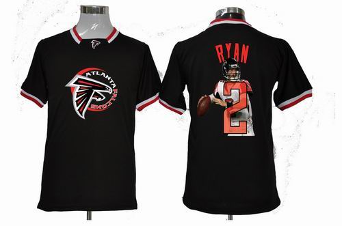 Nike Atlanta Falcons 2 Matt Ryan black Portrait Fashion Game Jersey