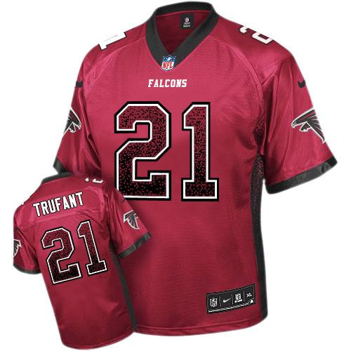 Nike Atlanta Falcons 21 Desmond Trufant Red Team Color NFL Elite Drift Fashion jersey