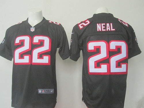 Nike Atlanta Falcons 22 NEAL Black Alternate NFL Elite Jersey