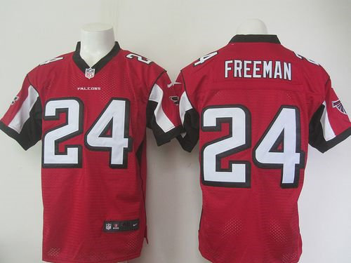 Nike Atlanta Falcons 24 Devonta Freeman Red Team Color NFL Elite Jersey