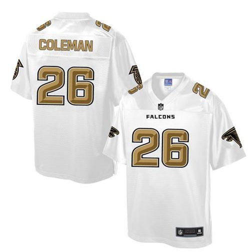 Nike Atlanta Falcons 26 Tevin Coleman White NFL Pro Line Fashion Game Jersey