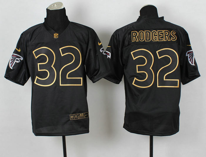 Nike Atlanta Falcons 32 RODERS 2014 PRO Gold lettering fashion jerseys