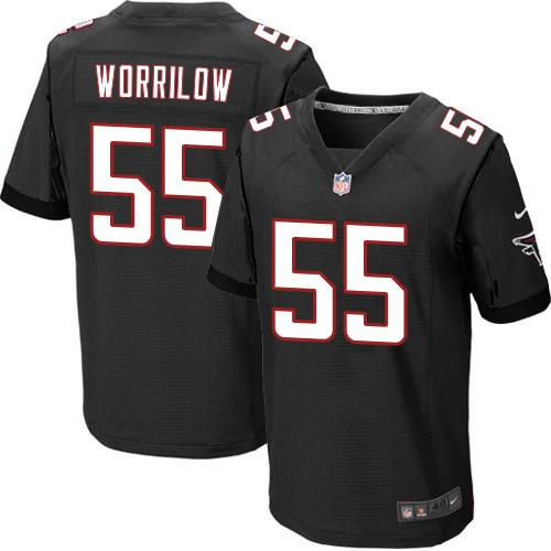 Nike Atlanta Falcons 55 Paul Worrilow Black Alternate NFL Elite Jersey