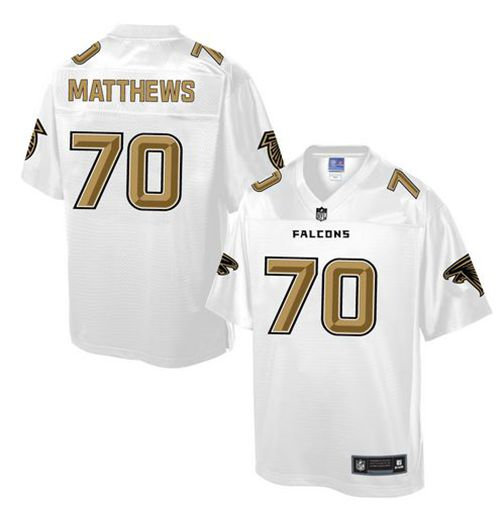 Nike Atlanta Falcons 70 Jake Matthews White NFL Pro Line Fashion Game Jersey