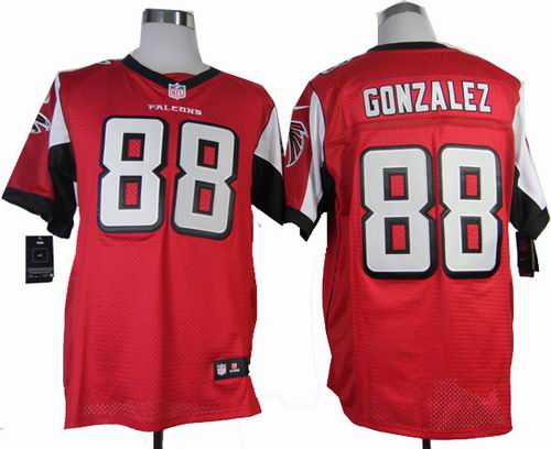 Nike Atlanta Falcons 88# Tony Gonzalez red elite jerseys