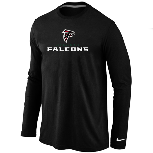 Nike Atlanta Falcons Authentic Logo Long Sleeve T-Shirt Black