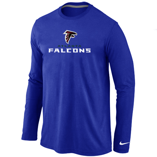 Nike Atlanta Falcons Authentic Logo Long Sleeve T-Shirt Blue