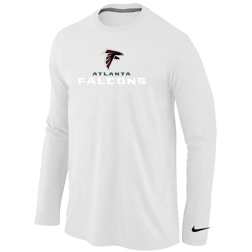 Nike Atlanta Falcons Authentic Logo Long Sleeve T-Shirt white