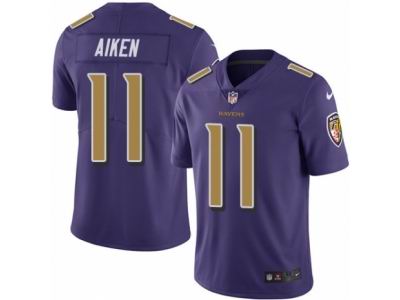 Nike Baltimore Ravens #11 Kamar Aiken Elite Purple Rush NFL Jersey
