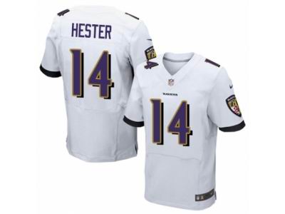Nike Baltimore Ravens #14 Devin Hester Elite White Jersey