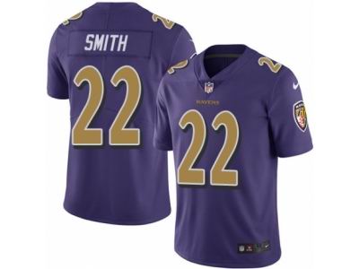 Nike Baltimore Ravens #22 Jimmy Smith Elite Purple Rush NFL Jersey