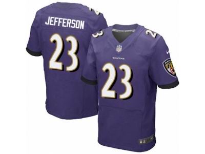 Nike Baltimore Ravens #23 Tony Jefferson Elite Purple Jersey