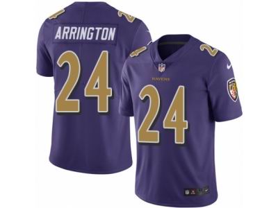 Nike Baltimore Ravens #24 Kyle Arrington Elite Purple Rush NFL Jersey
