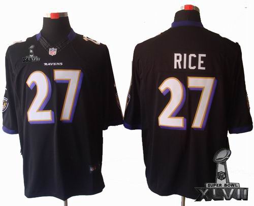 Nike Baltimore Ravens #27 Ray Rice black limited 2013 Super Bowl XLVII Jersey