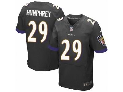 Nike Baltimore Ravens #29 Marlon Humphrey Elite Black Jersey