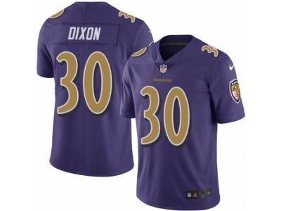 Nike Baltimore Ravens #30 Kenneth Dixon Elite Purple Rush NFL Jersey